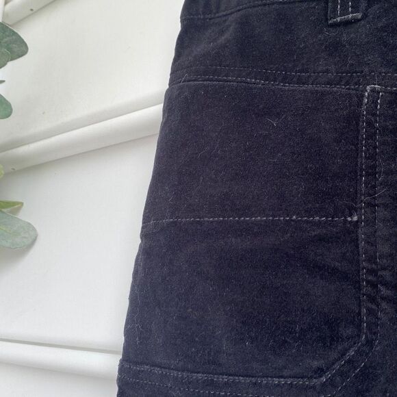 Athleta Velvet Cotton Mini Skirt With‎ Drawstring And Pockets Black 6 - Picture 5 of 15